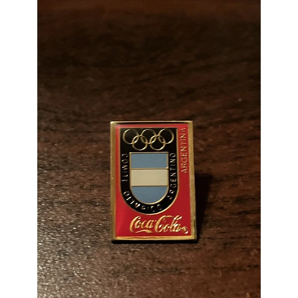 Vintage Coca-Cola Coke Olympics Argentina Lapel Hat Pin‎